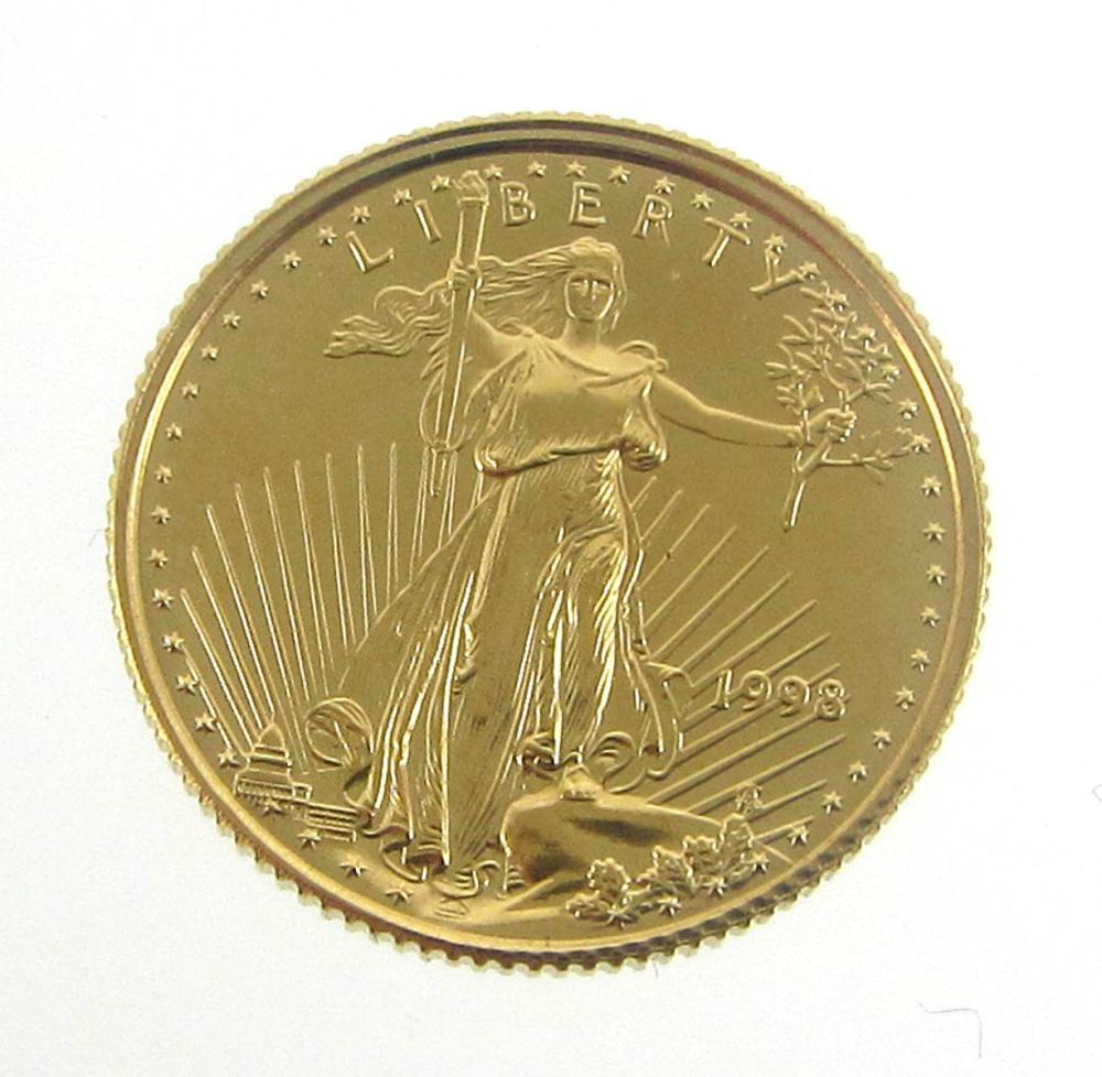 Appraisal: AMERICAN EAGLE GOLD COIN denomination troy ounce size fine gold