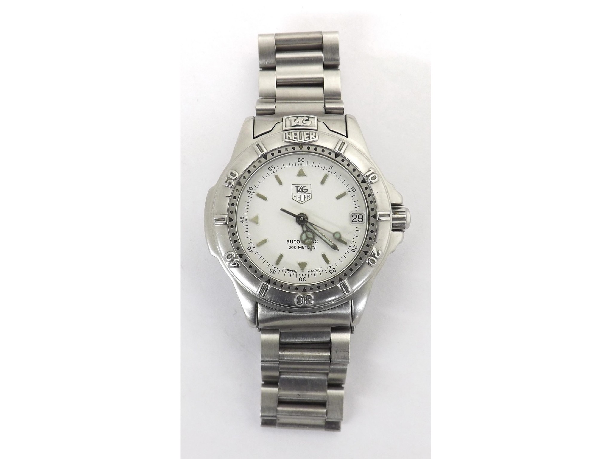 Appraisal: Tag Heuer Series automatic stainless steel mid-size bracelet watch ref