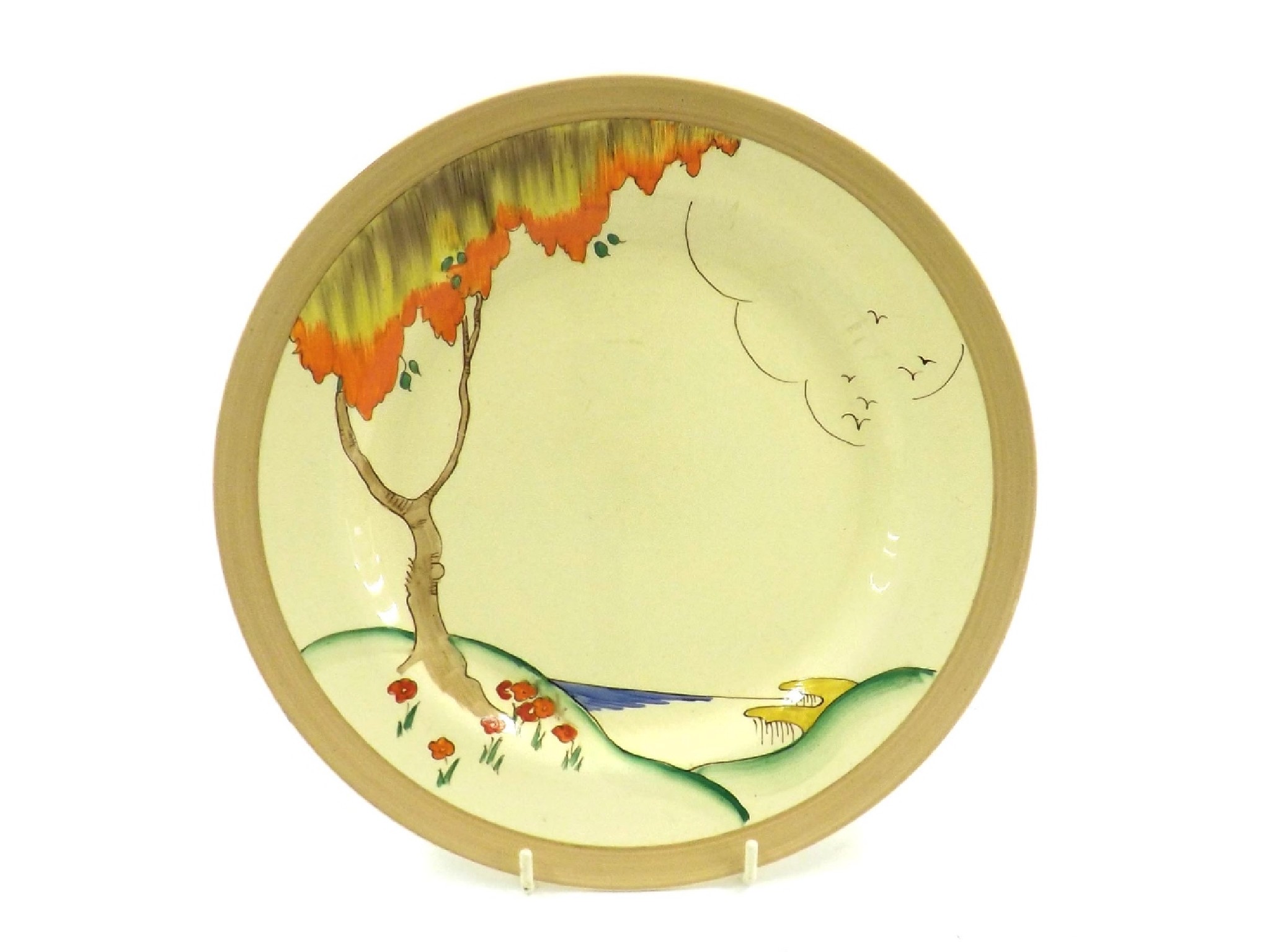 Appraisal: Clarice Cliff 'Orange Taormina' circular plate dated diameter