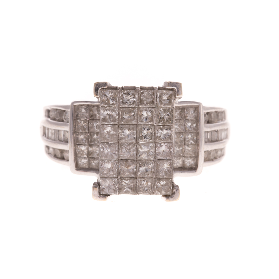 Appraisal: A Lady's Diamond Ring in K White Gold K white