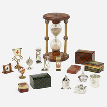 Appraisal: COLLECTION OF GAME AND TABLETOP ACCESSORIES brass sterling silver electro-plated