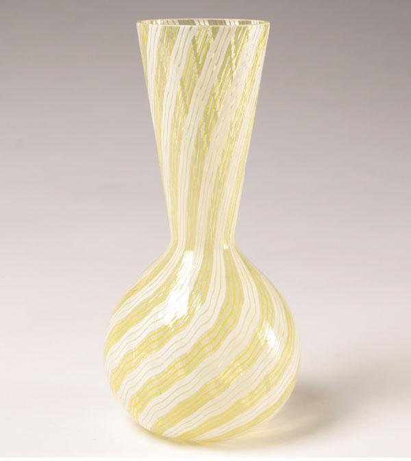 Appraisal: Aureliano Toso Mezza Filigrana vase designed by Dino Martens Composed