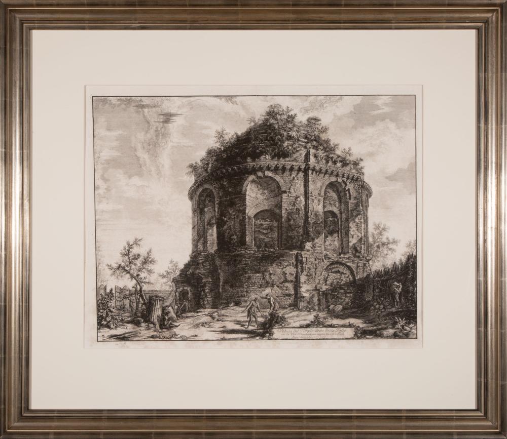 Appraisal: Giovanni Battista Piranesi Italian - Veduto del Tempio detto della