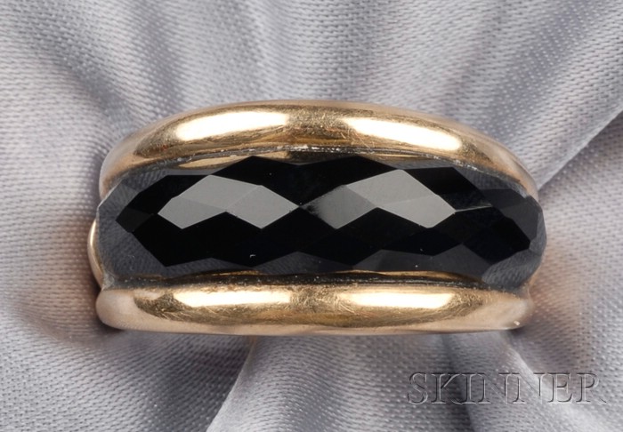 Appraisal: kt Gold and Onyx Ring Van Cleef Arpels France set