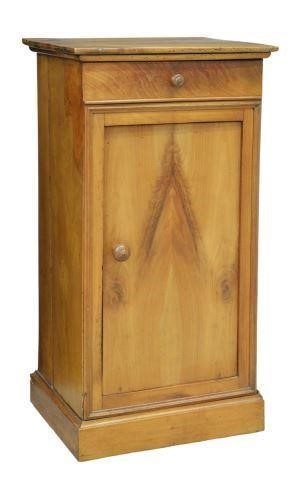 Appraisal: French Louis Philippe period fruitwood bedside cabinet mid th c