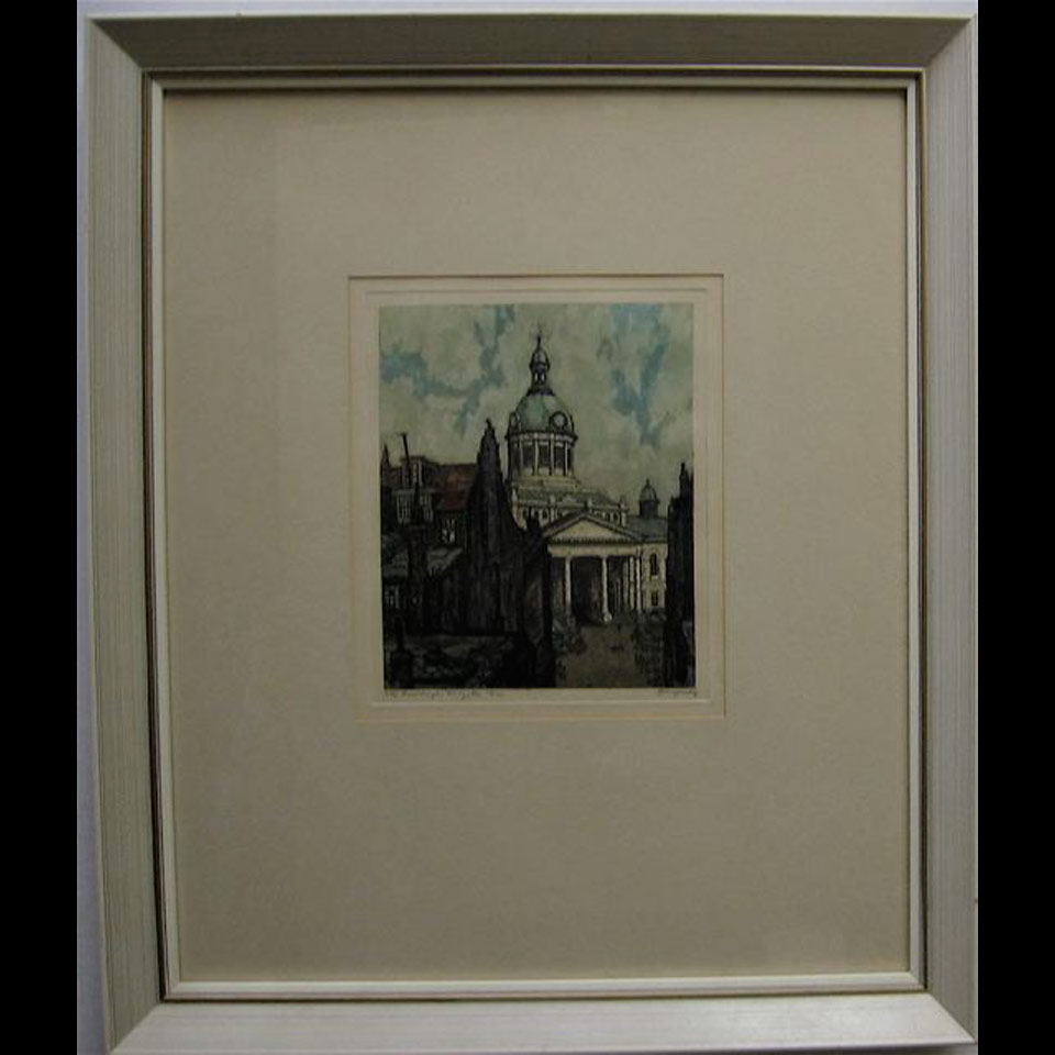 Appraisal: CITY BUILDINGS KINGSTON NICHOLAS HORNYANSKY - CANADIAN COLOUR AQUATINT Height