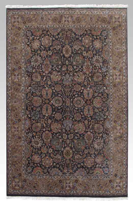 Appraisal: INDO PERSIAN HAND KNOTTED WOOL RUG MADE BY PANDE CAMERON