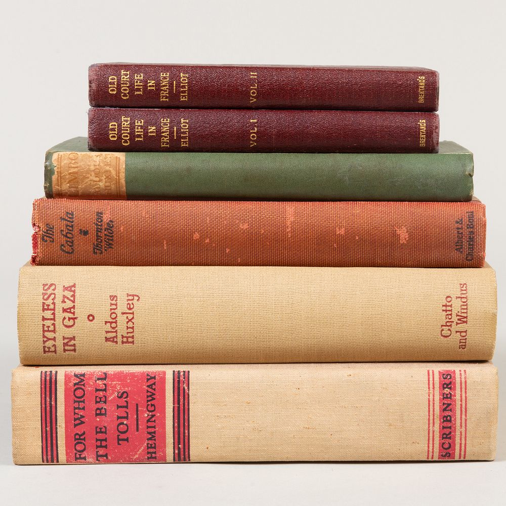 Appraisal: Six Volumes of Fiction Comprising Frances Elliot Old Court Life