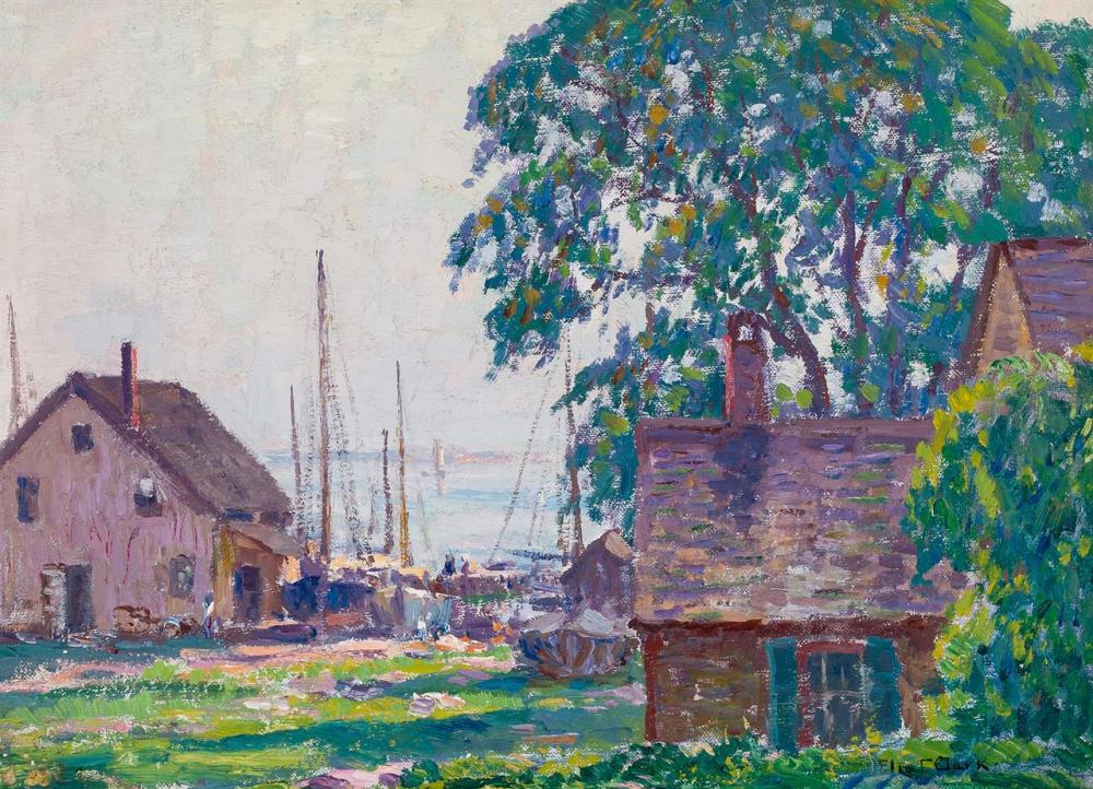 Appraisal: ELIOT CANDEE CLARK American - The Shipyard Provincetown MA oil