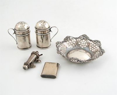 Appraisal: A Victorian silver whistle and case by Joseph Bent Birmingham