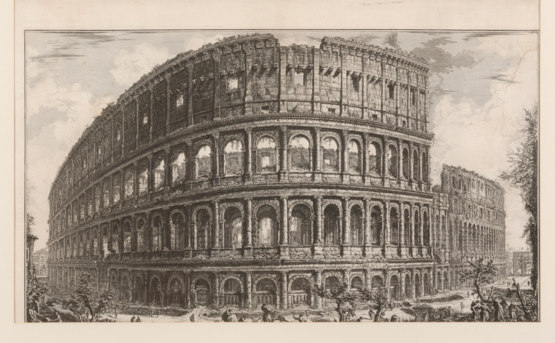 Appraisal: Giovanni Battista Piranesi Italian - Veduta dell'Anfiteatro Flavio detto il