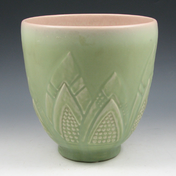 Appraisal: Rookwood Art Deco broad vase from with light matte green