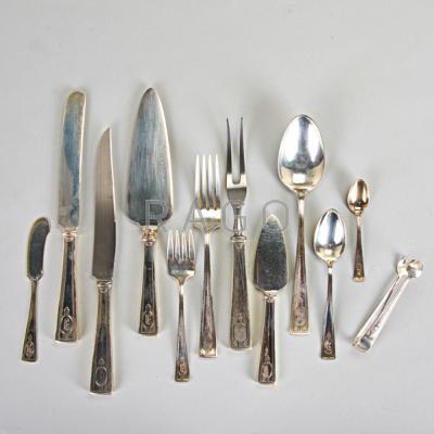 Appraisal: WALLACE CARTHAGE SILVER FLATWARE Nine piece service for eight and