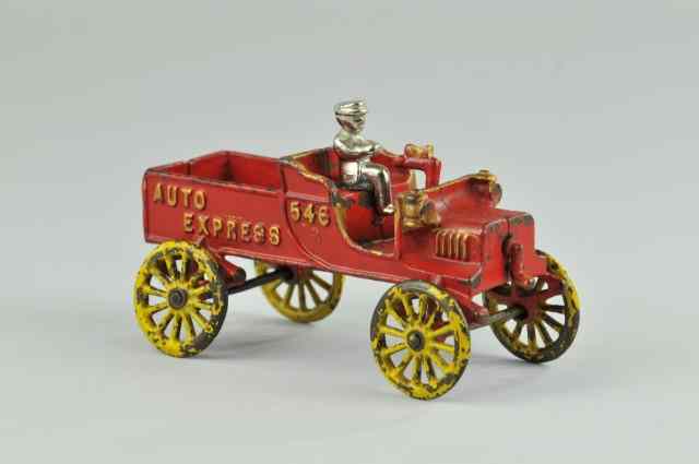 Appraisal: KENTON AUTO EXPRESS Cast iron painted in red overall yellow