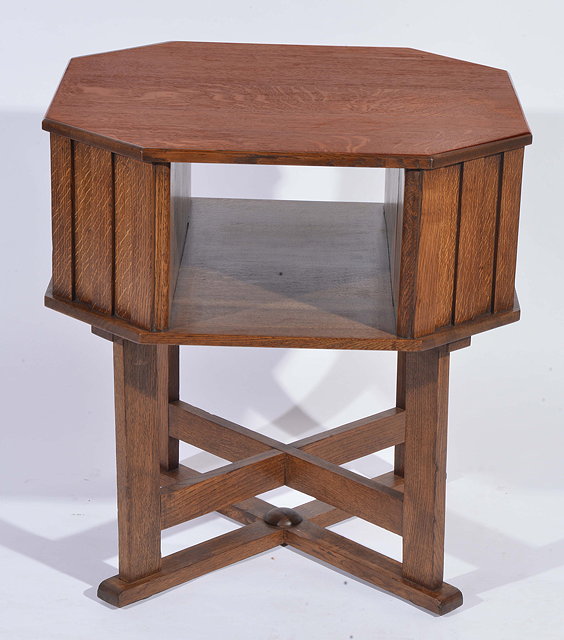 Appraisal: Heals and SonsAn oak book coffee table circa s octagonal