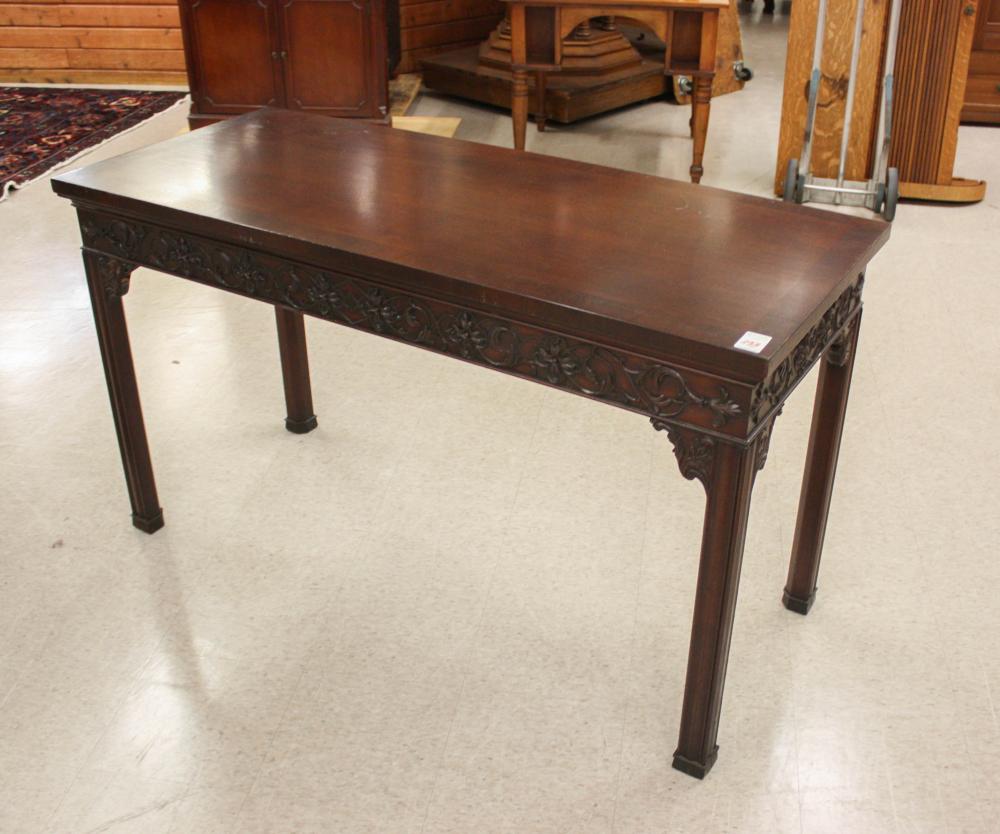 Appraisal: RECTANGULAR SOFA TABLE unknown maker late th century having a