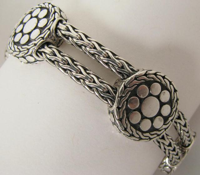 Appraisal: John Hardy ''Dot Collection'' sterling silver bracelet very nice