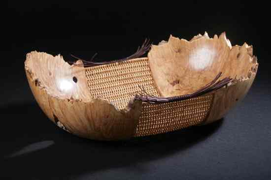 Appraisal: ROBERT ROSAND AND DARRYL ARAWJO American th century Basket Bowl