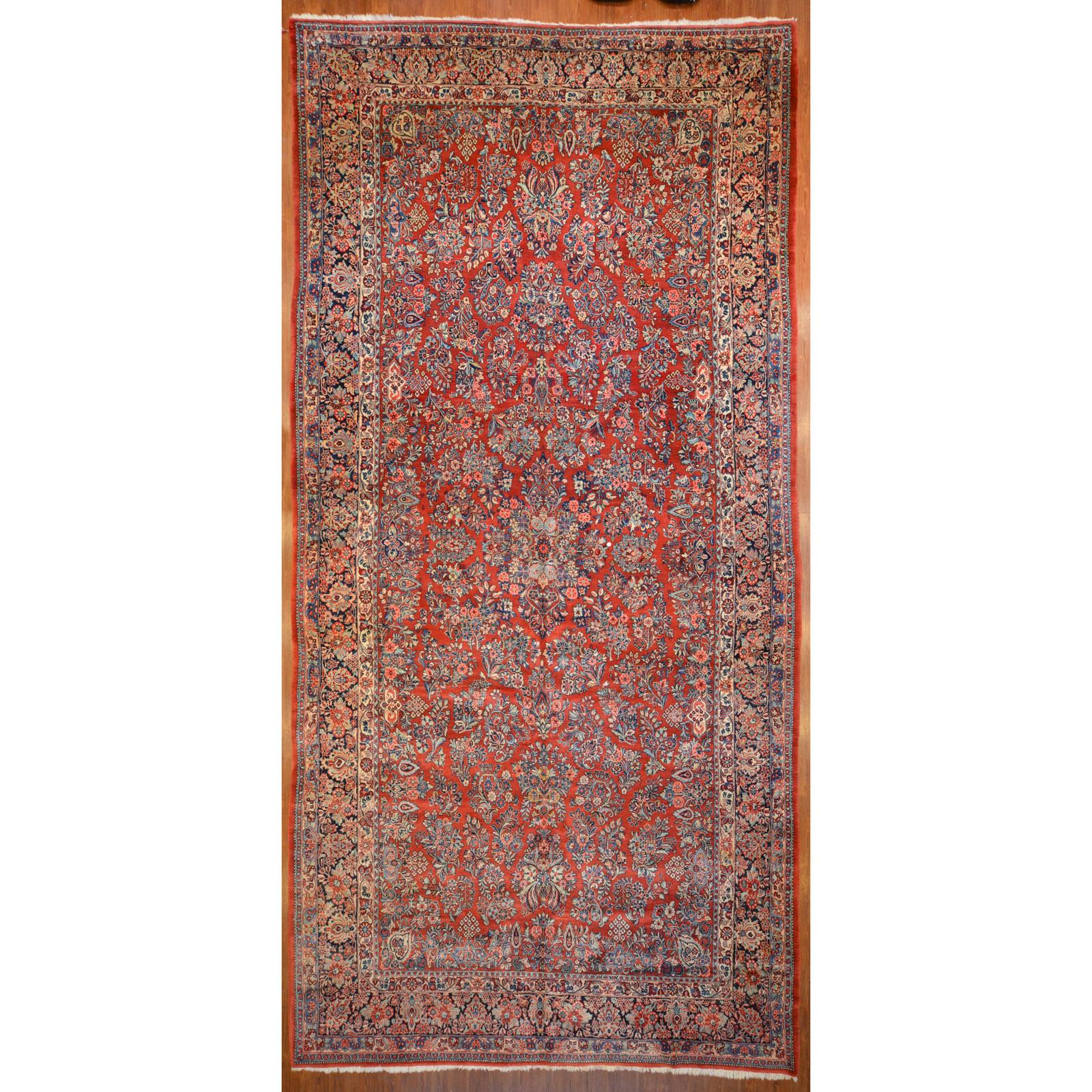 Appraisal: SAROUK CARPET PERSIA X Third quarter- th century hand-knotted wool