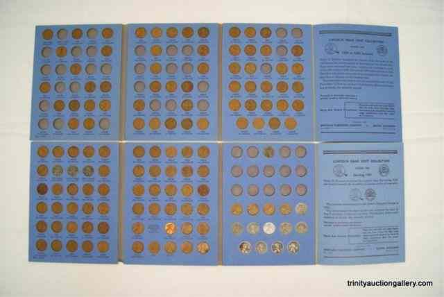 Appraisal: Wheat Back Penny Coin Collection in BooksIncludes pennies with dates