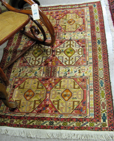 Appraisal: PERSIAN SILK SOUMAK AREA RUG ' x '