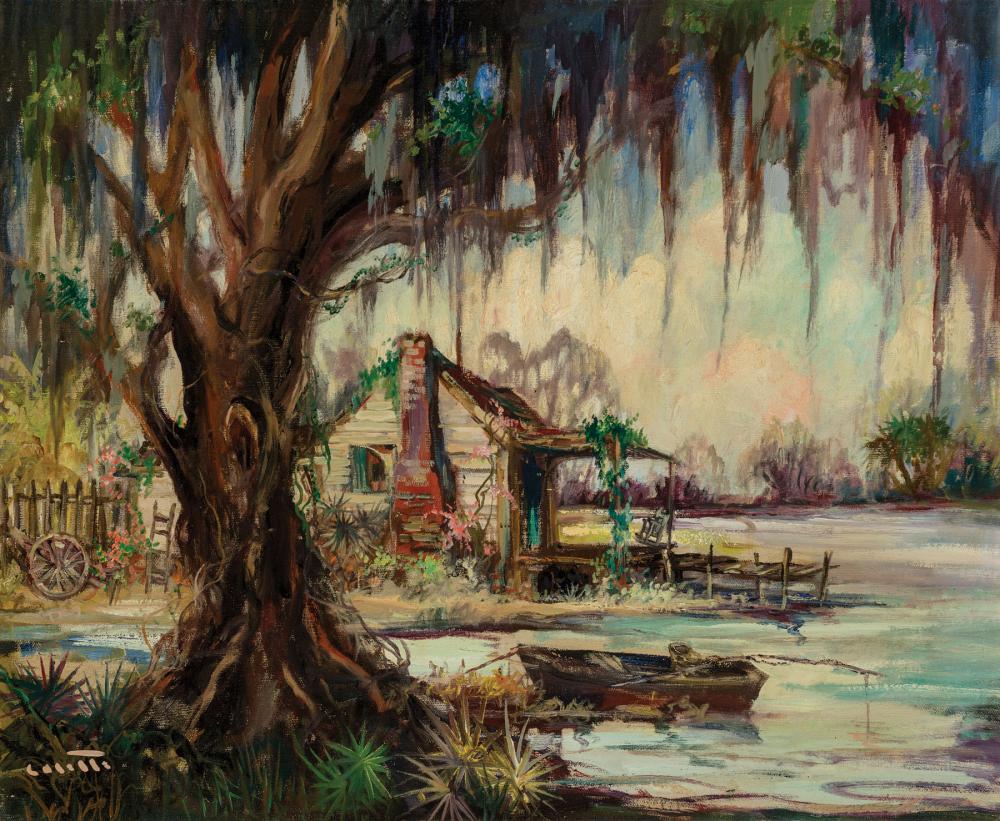 Appraisal: Colette Pope Heldner American Louisiana - Swamp Idyl Louisiana oil