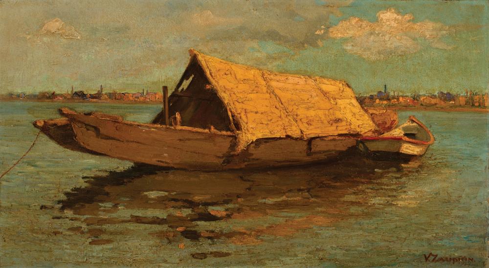 Appraisal: Vasily Zasipkin Russian Indonesia th th c Boat in the