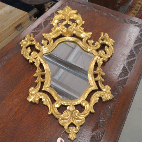 Appraisal: Italian Carved Gesso Mirror approx X overall