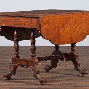 Appraisal: A Classical Mahogany Drop-Leaf Table Probably New York th Century