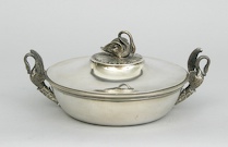 Appraisal: An Elegant Silver Centerpiece French ca Late th Century Flattened