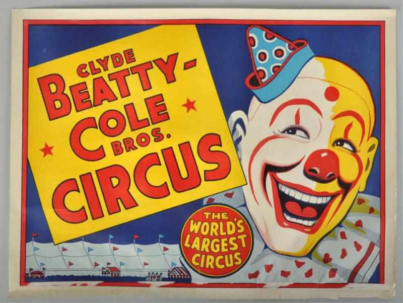 Appraisal: Lot of Paper Circus Posters Condition Near Mint