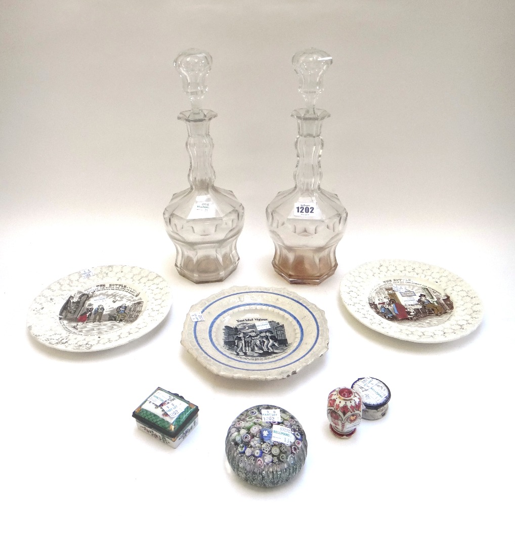 Appraisal: A group of ceramics and glass mostly th century comprising