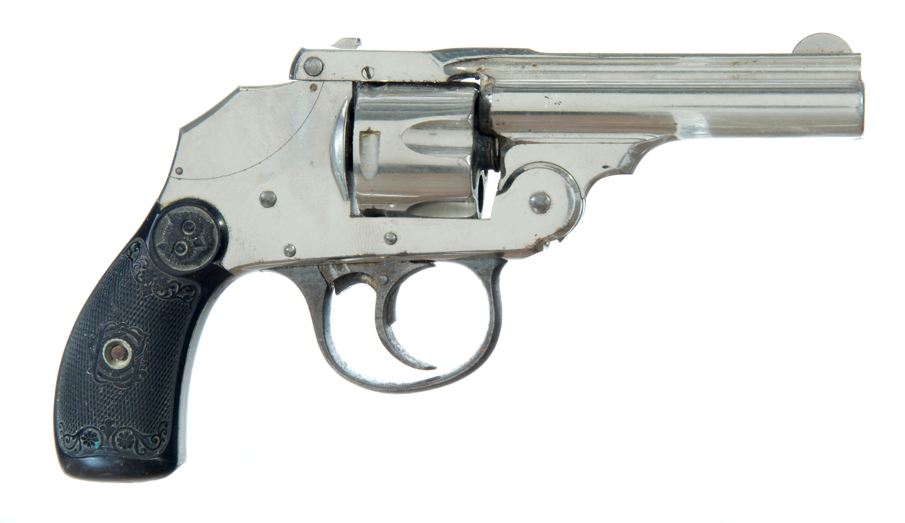 Appraisal: IVER JOHNSON HAMMERLESS REVOLVER American late th century Iver Johnson