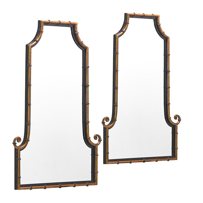 Appraisal: PAIR OF ART DECO STYLE MIRRORS Condition Report