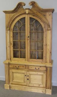 Appraisal: Vintage and Quality Piece Irish Pine Cabinet A great looking