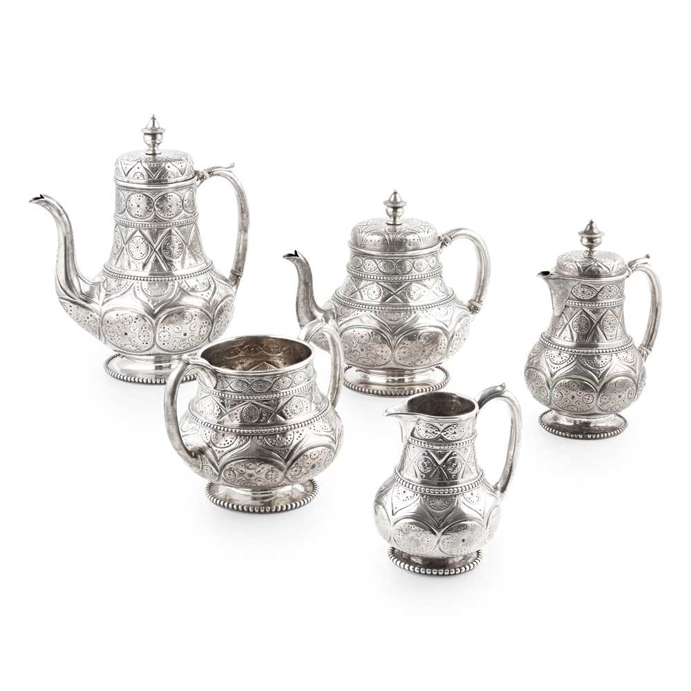 Appraisal: Y A VICTORIAN MATCHED FIVE-PIECE TEA AND COFFEE SERVICE Hunt