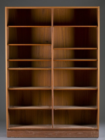 Appraisal: Poul Hundevad Bookcase Teak Adjustable interior shelf configuration Four units