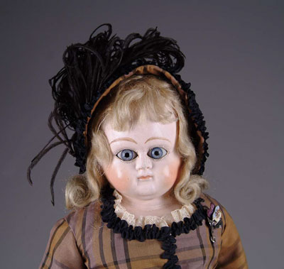 Appraisal: TURNED HEAD PAPIER-M CH DOLL Quite possibly by Kestner this