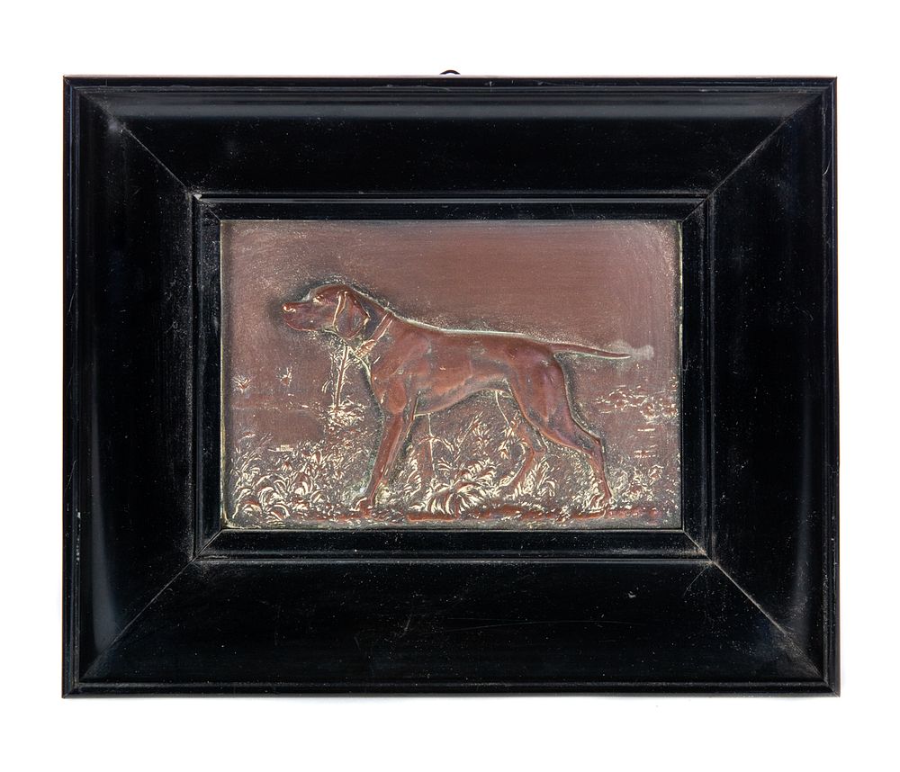 Appraisal: Bronze Hunting Plaque Bronze Hunting Plaque Condition Please Email for