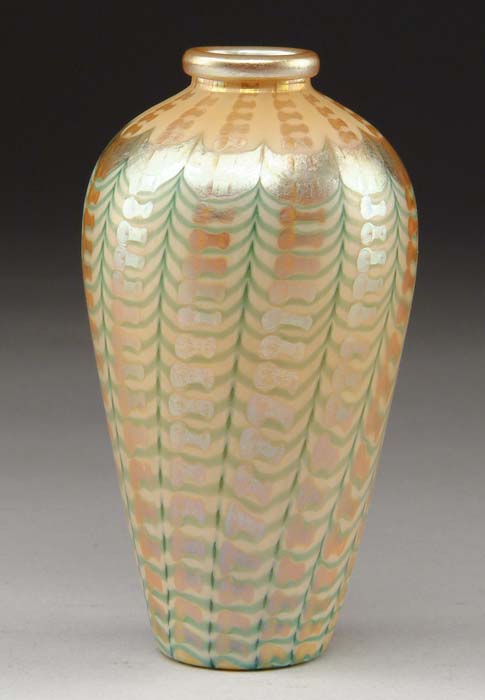 Appraisal: KEW BLAS DECORATED VASE Nice Kew Blas vase has green