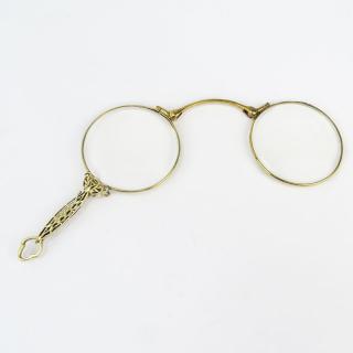 Appraisal: Pair of Antique K Yellow Gold Lorgnette Unsigned Good condition