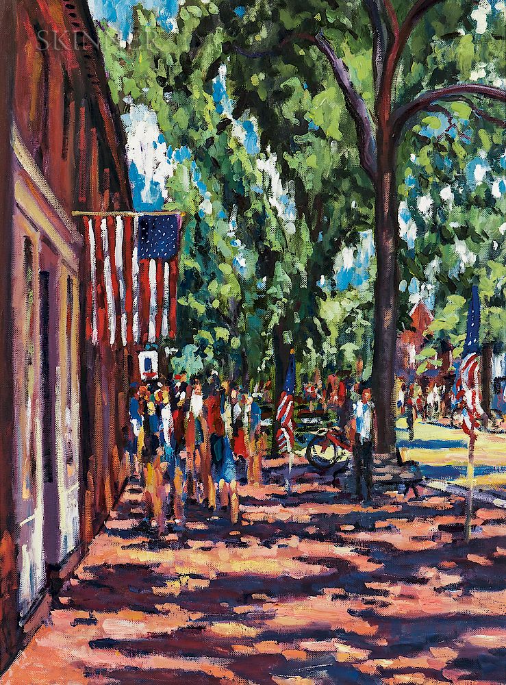 Appraisal: Illya Kagan American b th of July Nantucket Illya Kagan