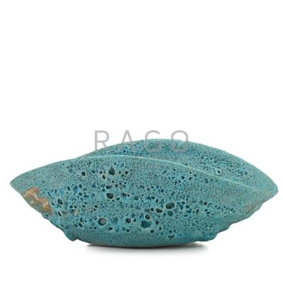 Appraisal: BEATRICE WOOD - Folded bowl in blue volcanic glaze Ojai