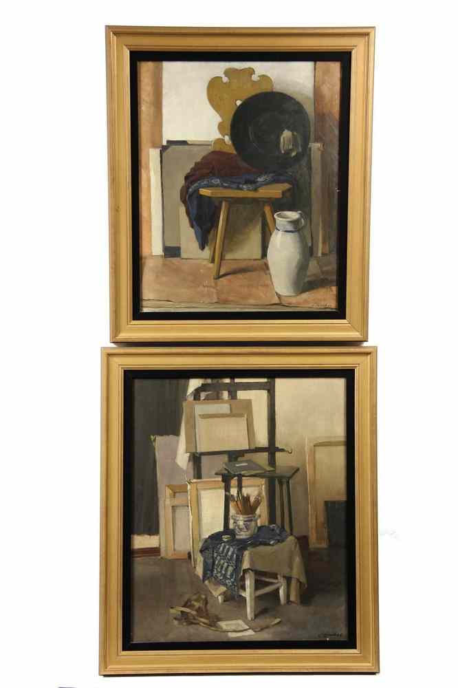 Appraisal: OOB OOC - Studio Still-Life Studies by Hans Zimbal German