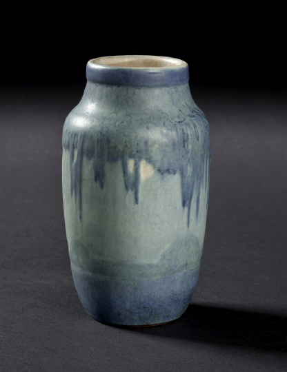 Appraisal: Newcomb College Pottery Matte-Glazed Vase of cylindrical form decorated by