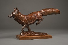 Appraisal: Bob Kuhn Winter Chasebronze x x in