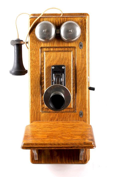 Appraisal: Kellogg Oak Wall Switchboard Telephone Featured in this lot we