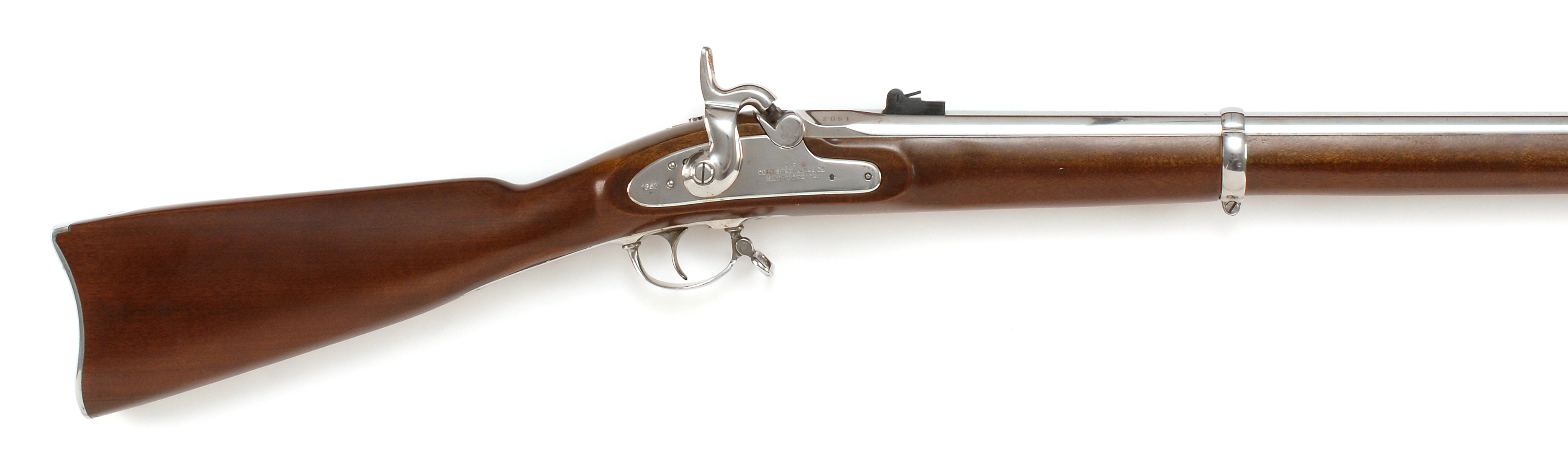 Appraisal: COLT ANNIVERSARY MUSKET Circa cal Bright silver finish Length of