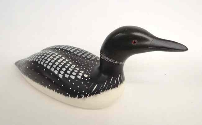 Appraisal: Loon Decoy marked underside ''Wildflower Decoys Babylon N Y ''