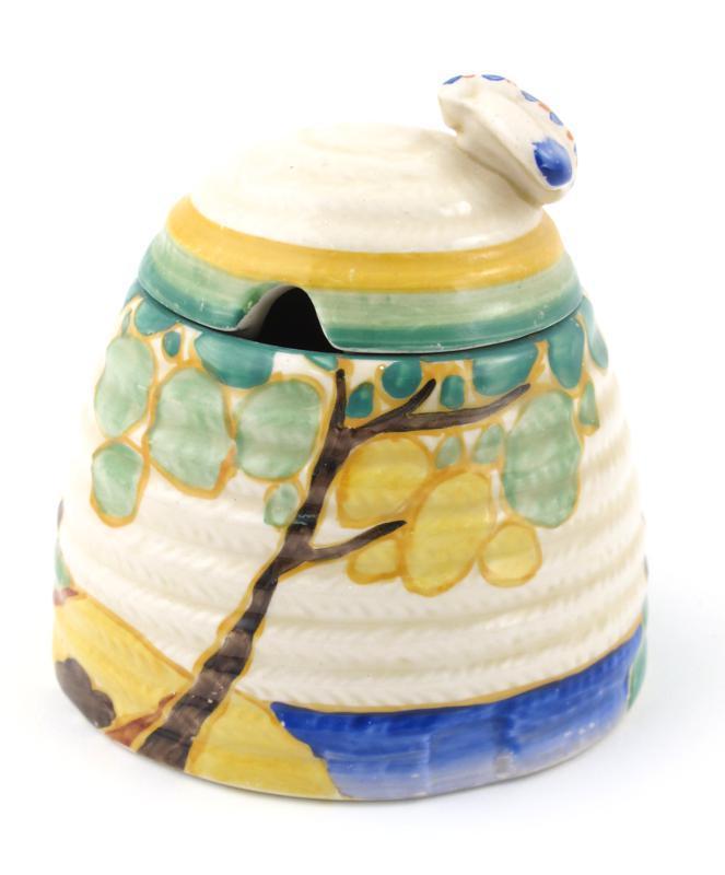 Appraisal: Secrets a Clarice Cliff Fantasque Bizarre Beehive honey pot